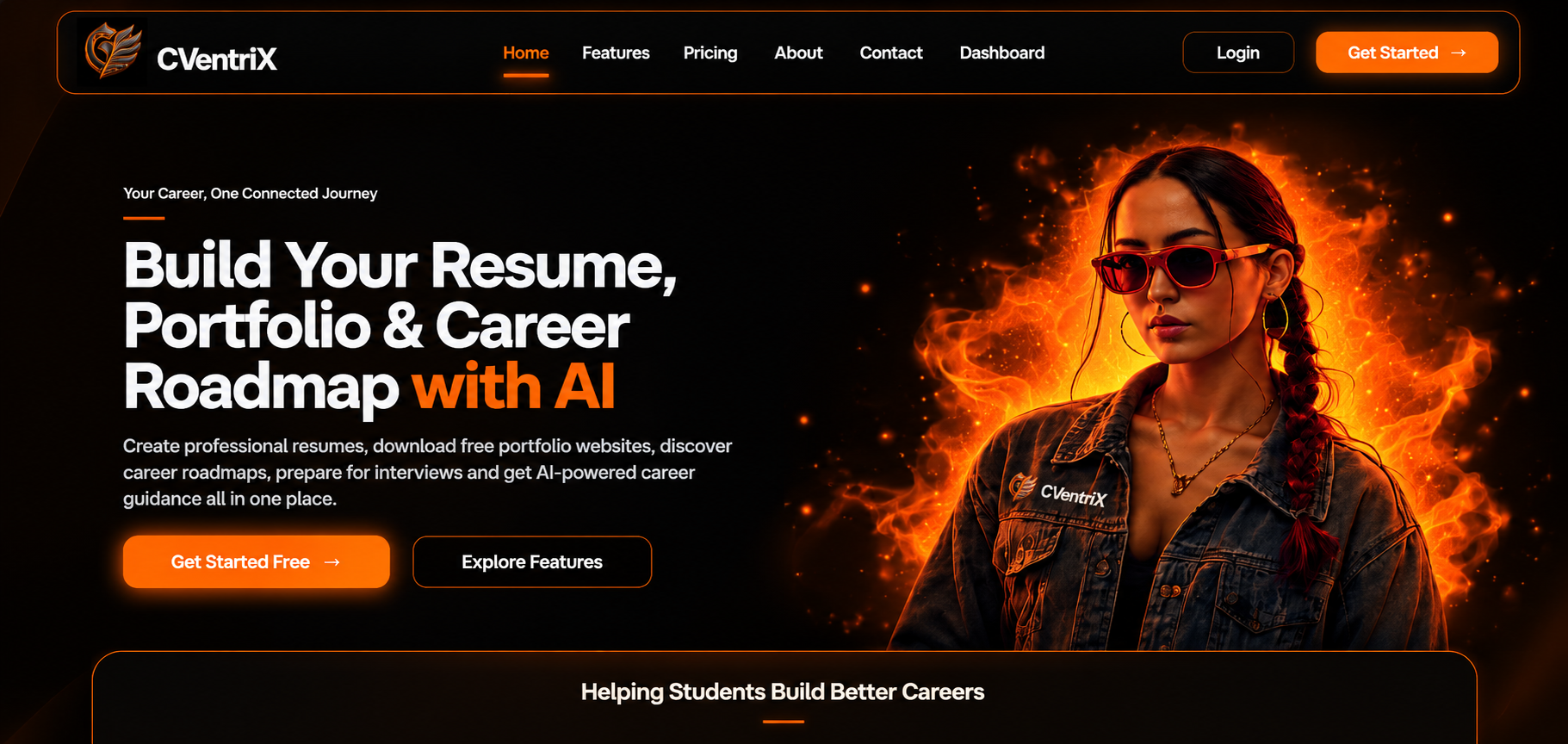 CVentriX career platform screenshot