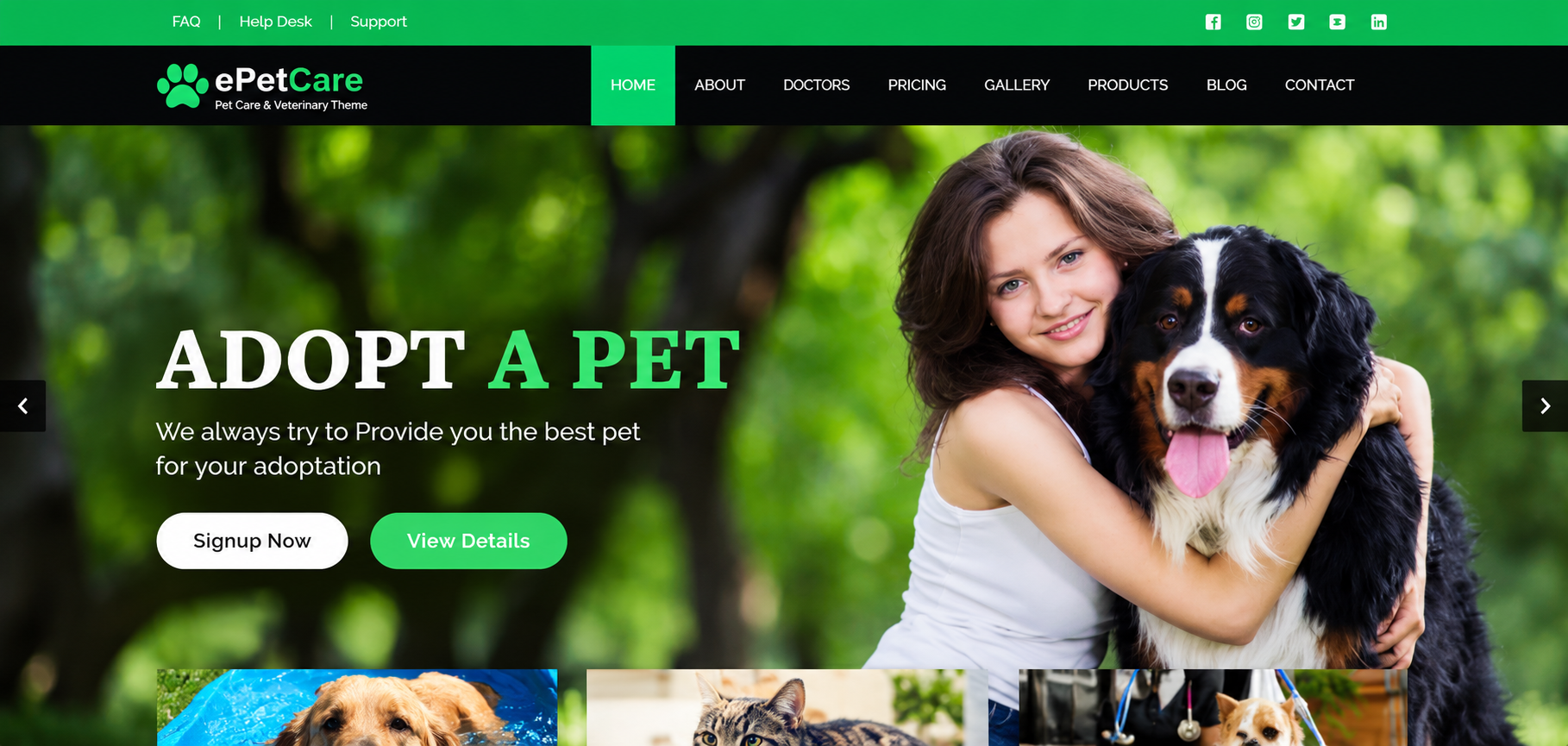 ePetCare website screenshot